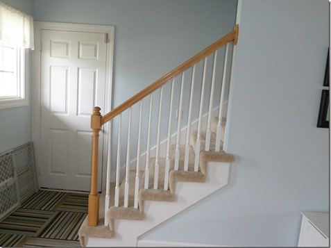 How to replace Wood Spindles with Iron - Before